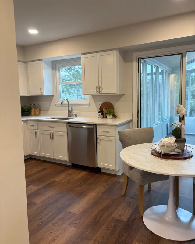 Kitchen flooring by Maryland Carpet and Tile