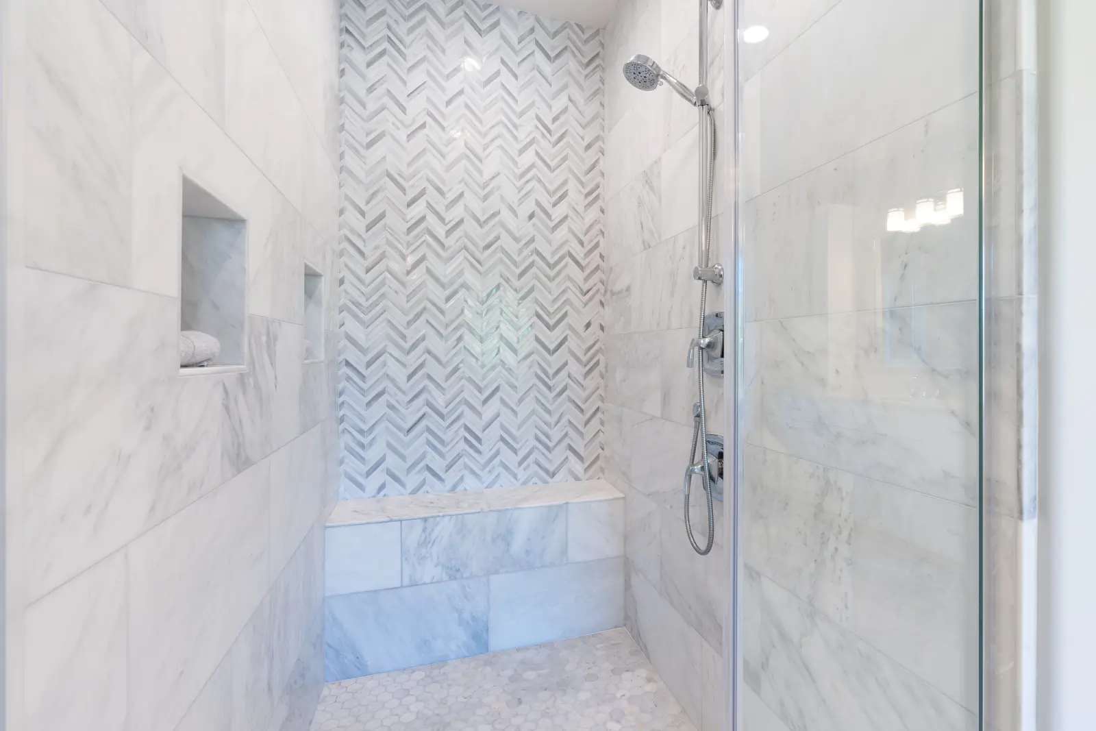 Custom tile showers