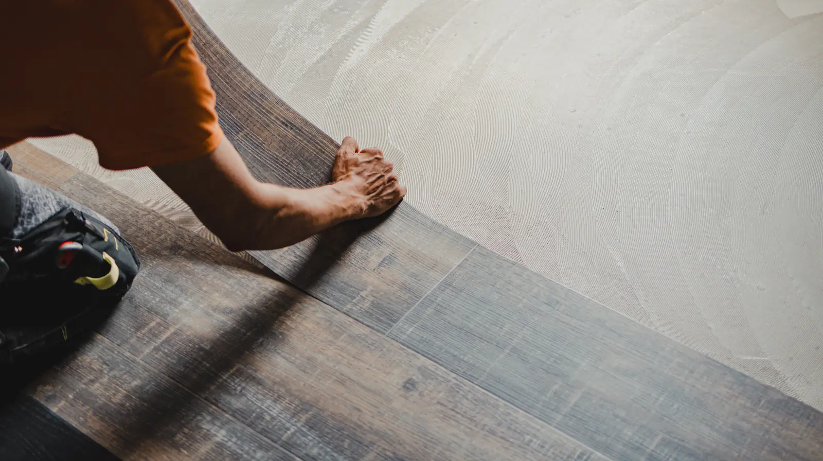 Luxury vinyl tile flooring